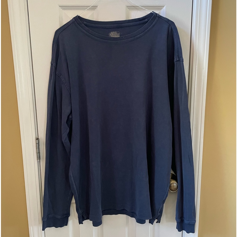 Men's Blue Pronto Uomo long sleeve t shirt